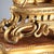 Goldenrod Antique Clock with Gilded Antimony Wooden Base, 1800s For Sale - Image 8 of 13