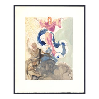 1963 Dalí Divine Comedy Engraving Paradis Chant 3 "Piccarda Donati" For Sale