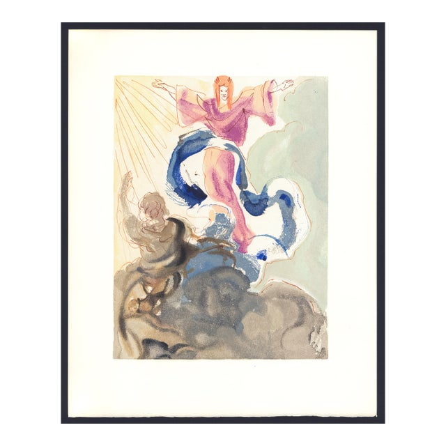 1963 Dalí Divine Comedy Engraving Paradis Chant 3 "Piccarda Donati" For Sale