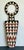 Mid 20th Century Vintage Tribal Geometric Painted Wood Shield For Sale - Image 5 of 13