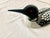 Black Vintage Folk Art Statue Loon L. L. Bean Carved Wood Vintage Stunningly Exquisite Waterfowl Wooden Decorative Decoy Folk Art Statue Mint Condition For Sale - Image 8 of 18