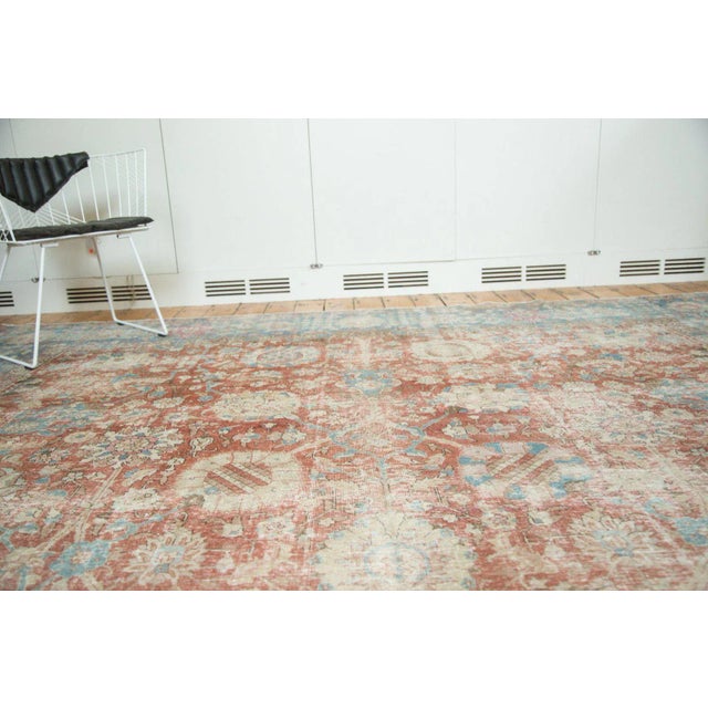 Textile Vintage Distressed Tabriz Rug - 10'10" X 13'9" For Sale - Image 7 of 13