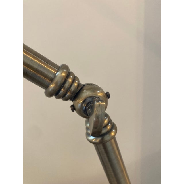 Modern Vintage Lite Source Brand Articulating Desk Lamp in Vintage Brass Finish For Sale - Image 3 of 7