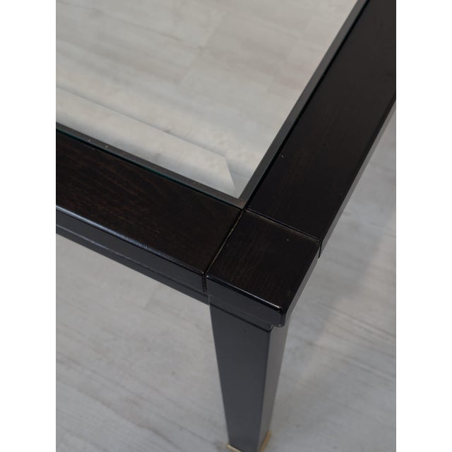 Coffee Table in Wood with Glass Top and Beveled Glass, 1965 For Sale - Image 10 of 12