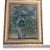 Pastel Floral Painting of Lilacs in Purple Green Gold & White Frame 17" X 14" For Sale - Image 11 of 12