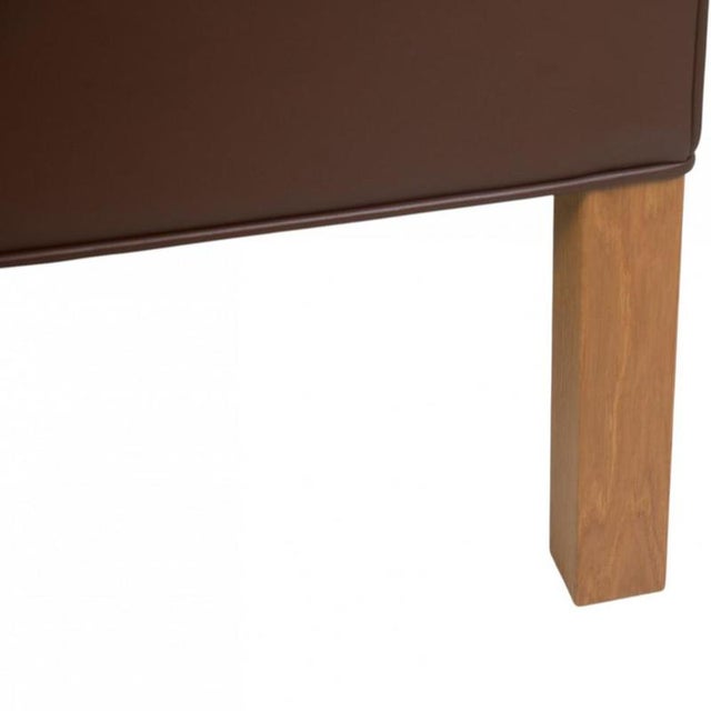 2212 2-Seater Sofa in Brown Leather by Børge Mogensen, 2002 For Sale - Image 12 of 18