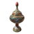 Vintage Hand Painted Copper Pedestal Urn For Sale