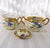 1960s Cream and Gold Floral Sugar Bowl and Creamer Marked Sw Donath- Set of 2 For Sale - Image 4 of 6