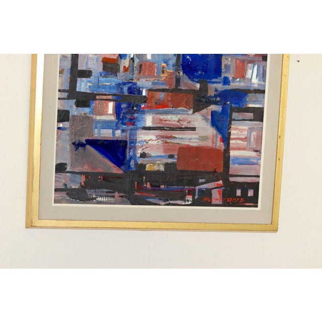 Hultkrantz, Abstract Composition, 1960s, Oil on Panel, Framed For Sale - Image 6 of 11