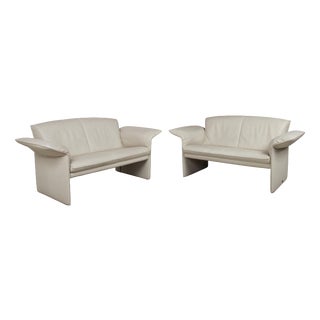 JR 2700 2-Seater Sofas in Cream Leather from Jori, Set of 2 For Sale