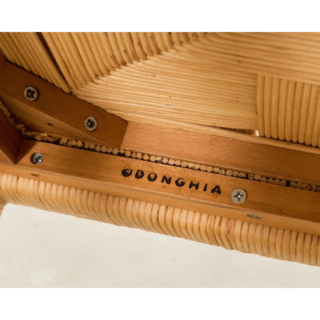 Tan John Hutton for Donghia Block Island Rattan Cane Dining Chair For Sale - Image 8 of 18