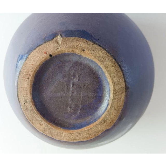 Vintage Fulper Art Pottery Purple Wisteria Vase For Sale In Seattle - Image 6 of 8