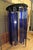 Glass Large Chandelier in Royal Blue Stained Glass, 1970s For Sale - Image 7 of 11