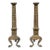 Antique Brass Fireplace Andirons For Sale