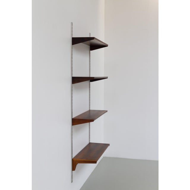 Mid-Century Modern Vintage Danish Rosewood Wall Unit by Kai Kristiansen for FM, 1960s For Sale - Image 3 of 18