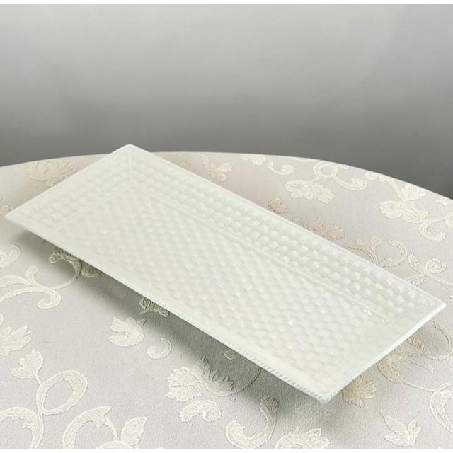 Vintage Tiffany & Co. "Tiffany Weave" Large Sandwich Platter For Sale - Image 15 of 16