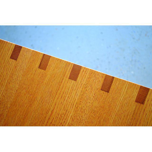 Mid-Century Modern Mid-Century Modern Japanese Oak Solid Wood Coffee Table TV Media Cabinet Console Sideboard For Sale - Image 3 of 8