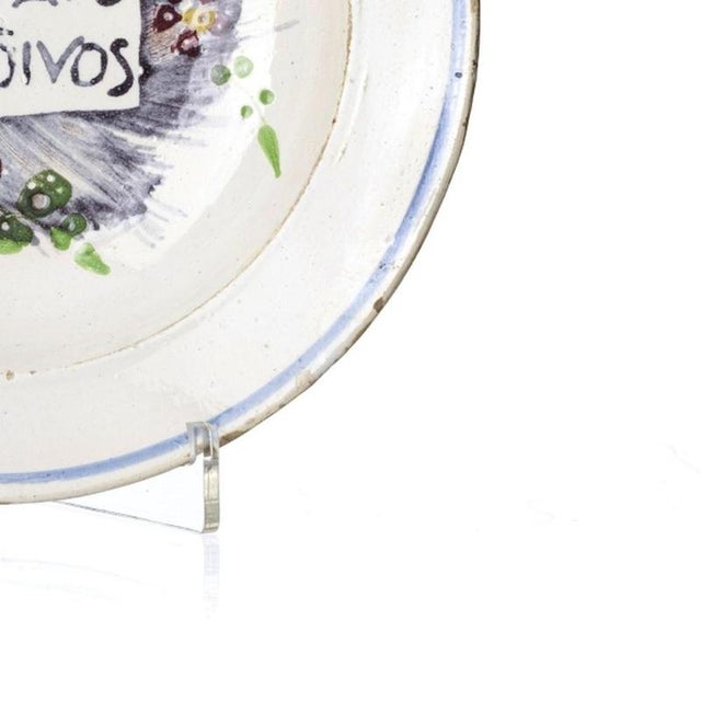 Mid-20th Century Earthenware Talking Plate For Sale - Image 5 of 6