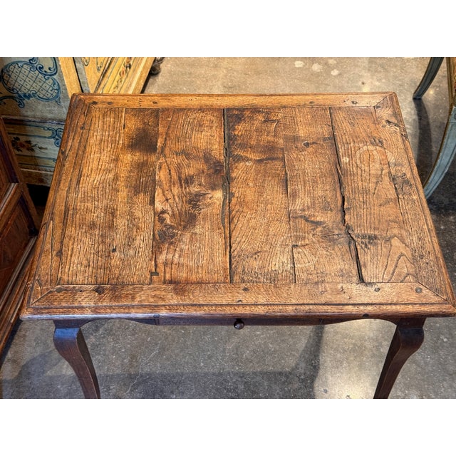 19th Century French Oak Side Table For Sale - Image 6 of 11