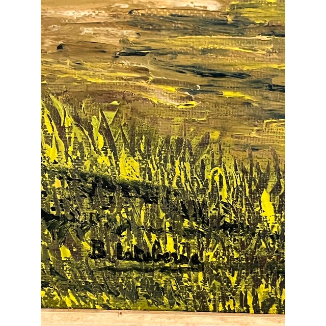 French 1970s Signed French Provençal Landscape Oil on Canvas by B. Latuberne, 24” X 18” For Sale - Image 3 of 4