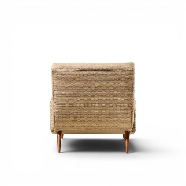 Lawrence Peabody Style Mid Century Wave Chaise For Sale In Chicago - Image 6 of 9