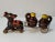 Metal Mid Century Ries Japan Little Brown Jug Donkey Salt & Pepper Shakers For Sale - Image 7 of 7