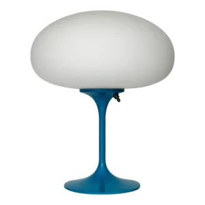Tall Stemlite Table Lamp by Designline in Blue, Mid-Century Retro Style