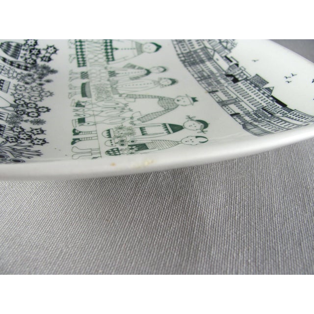1960s 1960s Raija Uosikkinen for Arabia of Finland Kauppatori Appetizer Wall Plate Dish - Set of 4 For Sale - Image 5 of 13