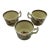 Set of 3 Vintage Royal Staffordshire "Tonquin" Demitasse Cups by Clarice Cliff For Sale