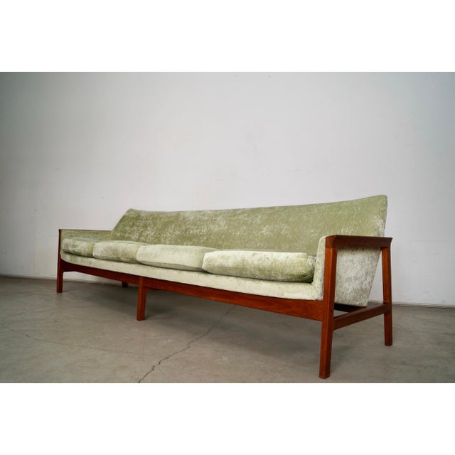 Mid-Century Modern 1960’s Mid-Century Danish Modern Long Teak Sofa For Sale - Image 3 of 12