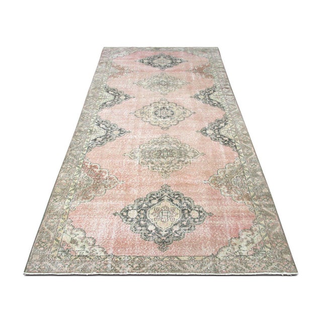 1960s Turkish Oushak Rug For Sale In Los Angeles - Image 6 of 6