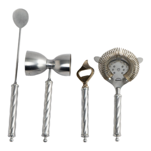 Vintage Italian Twist Handle Bar Tool Set - Set of 4