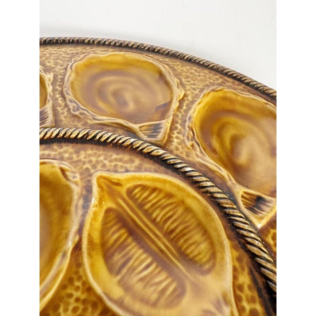 Brown Brown Oyster Dish, France, 20th Century For Sale - Image 8 of 14
