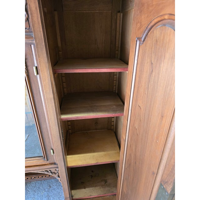 Antique Art Nouveau French Walnut Buffet Cabinet, 1900s For Sale - Image 16 of 18
