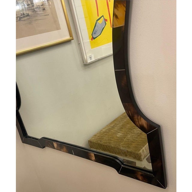 Karl Springer Chippendale-Style Horn Wall Mirror. u.s.a. Late 20th Century. For Sale In Los Angeles - Image 6 of 11
