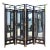 19th Century Japanese Meiji Period Mirrored Screen For Sale