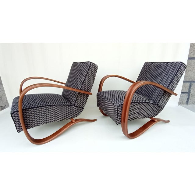 H-269 Lounge Chairs by Jindrich Halabala for Up Zavody, 1930s, Set of 2 For Sale - Image 15 of 16