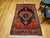 1900 - 1909 Vintage Persian Malayer Tribal Area Rug, Hand-Knotted Wool, Geometric Pattern, 4x6, Terracotta & Blue For Sale - Image 5 of 16