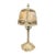 1920s Attributed to Miller Polychrome Slag Glass Boudoir Lamp For Sale