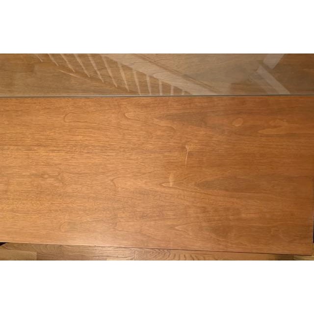 1950s Ramseur MCM Chest of 5 Drawers With Removable Glass Top For Sale - Image 15 of 18