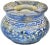 Early 20th Century Antique Handmade Moroccan Ceramic Ashtray With Blues For Sale - Image 5 of 10