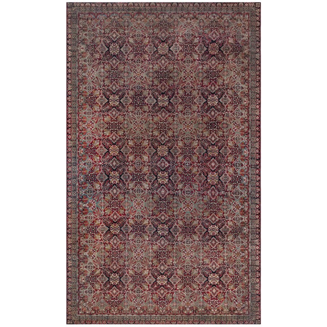 Doris Leslie Blau Amritsar Indian Antique Warm Tan Rug - c. 1910 (Size Adjusted) For Sale