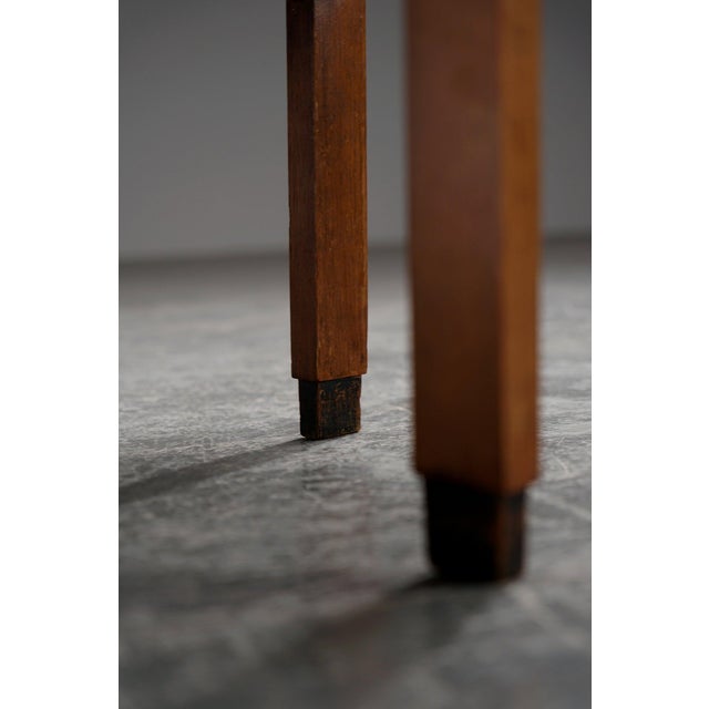 Wood Octagonal Amsterdamse School Side Table, 1920s For Sale - Image 7 of 17