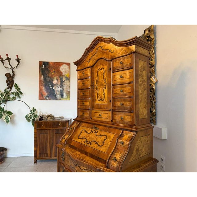 Baroque Writing Desk Tabernacle For Sale - Image 13 of 17
