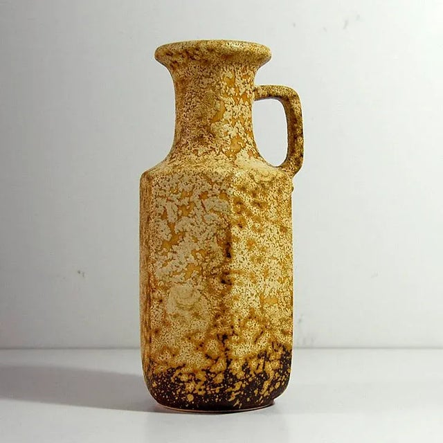 Vintage German Ceramic Vase from Scheurich, 1970s, in Very Good conditions. Designed 1970 to 1979 This piece has an...