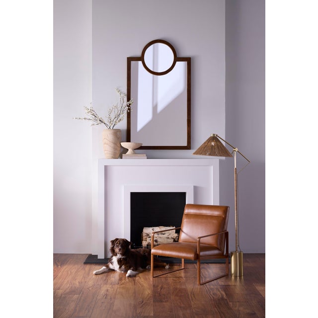 Brown Hemingway Accent Chair, Saddle Leather For Sale - Image 8 of 9