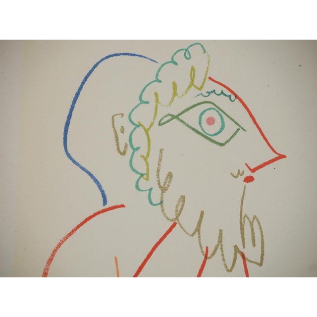 Pablo Picasso, Man with Mask and Seated Nude, Lithograph For Sale - Image 5 of 6