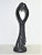 Wood Vintage Mid 20th Century Ebony Wood Carving of Lovers Embracing For Sale - Image 7 of 12
