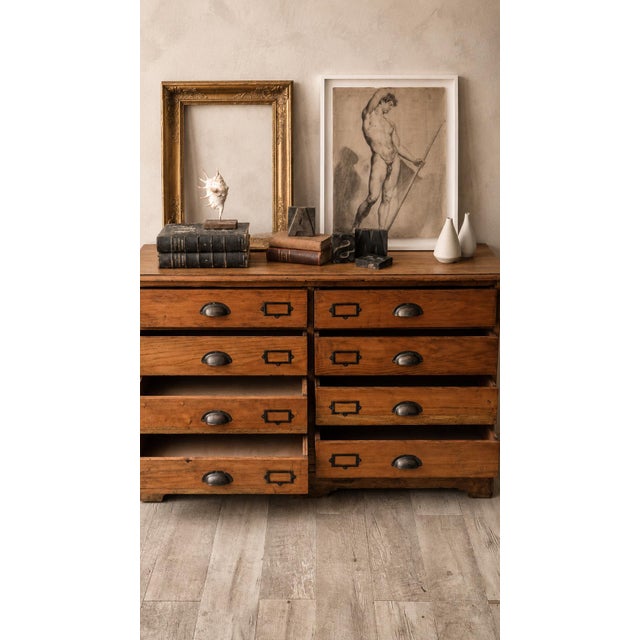 Antique English Pine Shop Chest of Drawers, UK, 1890s For Sale - Image 5 of 16