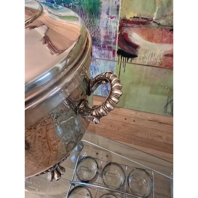 Vintage Mid Century Modern Christofle Style Ice Bucket For Sale - Image 4 of 11
